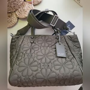Kate Spade Small Quilted Tilly Shoulder Bag in Oolong Green